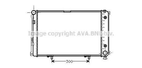 AVA DB Радіатор охолодження з АКПП W201 2.0 82- AVA COOLING MS2061 (фото 1)