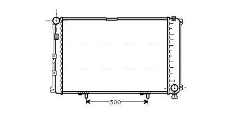 AVA DB Радіатор охолодження двиг. 190-SERIES W201 (1983) 190 2.0 AVA COOLING MS2078 (фото 1)