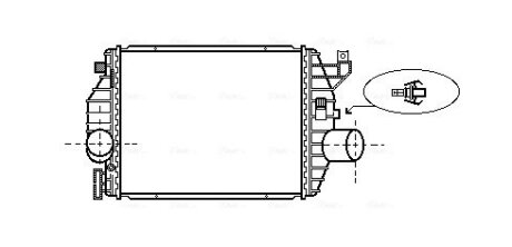 AVA DB Інтеркулер Vito 2.2CDI 99- AVA COOLING MS4357