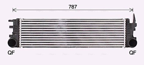 AVA DB Інтеркулер MARCO POLO (W447), V-CLASS (W447), VITO (W447) AVA COOLING MS4721