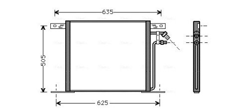 Радіатор кодиціонера AVA COOLING MS5220