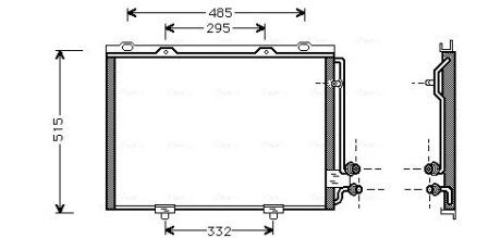 Радіатор кодиціонера AVA COOLING MS5232