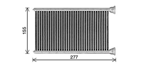 AVA DB Радіатор опалення W205, S205, C205 AVA COOLING MS6780