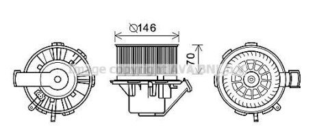 Компресор салону AVA COOLING MS8648