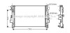 AVA DB радіатор охолодження Vito 2.2CDI/3.2 03- AVA COOLING MSA2356 (фото 1)