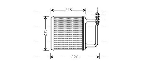 AVA DB радіатор опалення W211 02- AVA COOLING MSA6451