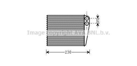 AVA DB Радіатор опалення W169, W245, MINI AVA COOLING MSA6465