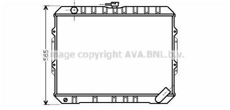 AVA MITSUBISHI Радіатор охолодження двиг. PAJERO II 2.5 TD 4WD 90- AVA COOLING MT2187 (фото 1)