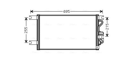 Радіатор кодиціонера AVA COOLING MT5206