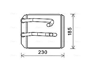 AVA MITSUBISHI Радіатор опалення L200 -07 AVA COOLING MT6260