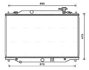 AVA MAZDA Радіатор сист. охолодження двиг. CX-5 2.0/2.5 11- AVA COOLING MZ2270 (фото 1)