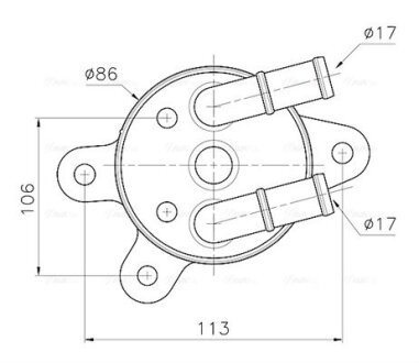 Охолоджувач оливи AVA COOLING MZ3301