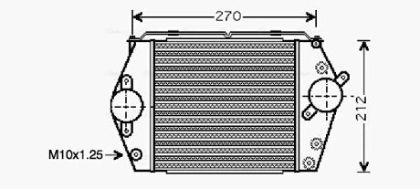 AVA MAZDA Інтеркулер 6 2.0 TD 02-07 AVA COOLING MZ4188