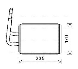 AVA MAZDA Радіатор опалення 6 2.0 02-, CX-7 2.3 06- AVA COOLING MZA6268