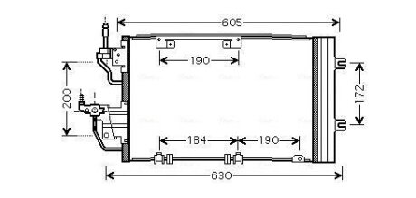 Радіатор кодиціонера AVA COOLING OL5454D