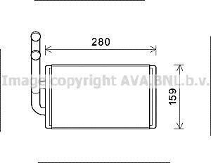 AVA OPEL Радіатор опалення Antara, Chevrolet Captiva AVA COOLING OL6570