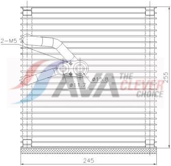 Випарник,Кондиціонер AVA COOLING OLV759