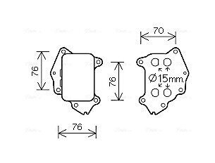 AVA FORD Оливний радіатор C-Max, Fiesta V,VI, Focus II, Citroen Berlingo, Mazda 2/3, Suzuki, Toyota, Volvo AVA COOLING PE3396