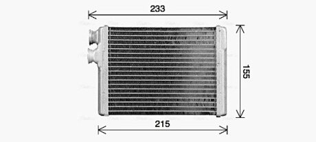 AVA PEUGEOT Радіатор опалення 308 II / 308 SW II HEATER AVA COOLING PE6429 (фото 1)