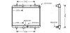 AVA CITROEN Радіатор сист. охолодження двиг. (автомат) C5 2,0 04- AVA COOLING PEA2280 (фото 1)