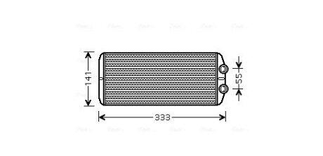 AVA CITROEN радіатор опалення Berlingo, C4 Grand Picasso, Peugeot Partner 08- AVA COOLING PEA6312