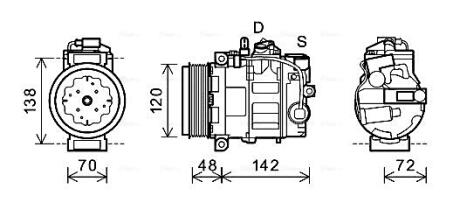 Компресор кондицiонера AVA COOLING PRAK064