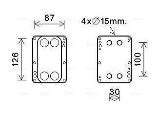 Охолоджувач оливи AVA COOLING RT3631 (фото 1)