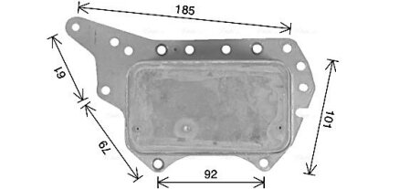 Охолоджувач оливи AVA COOLING RT3657 (фото 1)