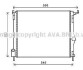 Радіатор, Система охолодження двигуна AVA COOLING RTA2476 (фото 1)