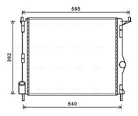 Радіатор, Система охолодження двигуна AVA COOLING RTA2476