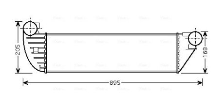 AVA RENAULT Інтеркулер Espace IV, Laguna II, Vel Satis 1.9/2.2dCi 04- AVA COOLING RTA4397