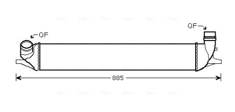 AVA RENAULT Інтеркулер Laguna III 2.0 16V/2.0dCi 07- AVA COOLING RTA4426