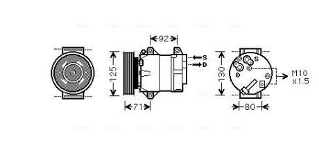 Компресор AVA COOLING RTAK441 (фото 1)