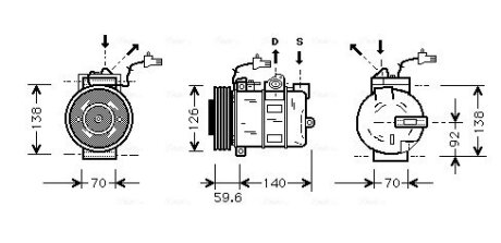 Компресор AVA COOLING SBAK054