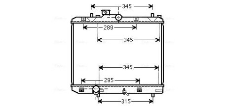 AVA OPEL Радіатор системи охолодження двигуна AGILA (B) 08-, SUZUKI AVA COOLING SZ2111