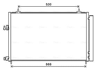 AVA TOYOTA Радіатор кондиціонера (конденсатор) з осушувачем Rav 4 IV 12- AVA COOLING TO5679D