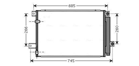 Радіатор кодиціонера AVA COOLING TOA5409D