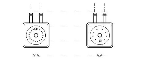 AVA VW Оливний радіатор Audi A3/4/6, Golf IV, Passat, T5, Ford, Skoda Octavia I AVA COOLING VN3148