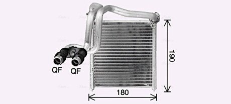 Теплообмінник, система опалення салону AVA COOLING VN6438