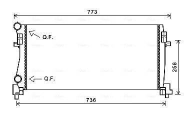Радіатор, Система охолодження двигуна AVA COOLING VNA2340