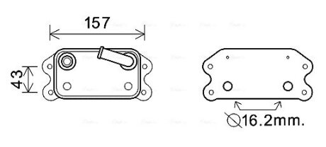 Охолоджувач оливи AVA COOLING VO3169