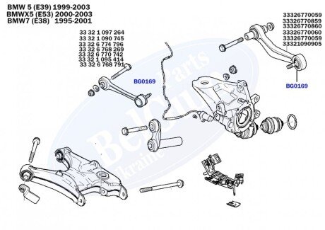 Пильовик кульової опори BELGUM PARTS BG0169 (фото 1)