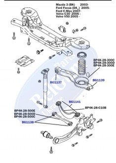 Сайлентблок поперечного важеля під пружину (внутрішній) BELGUM PARTS BG1137