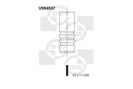 Клапан двигуна BGA V994937 (фото 1)