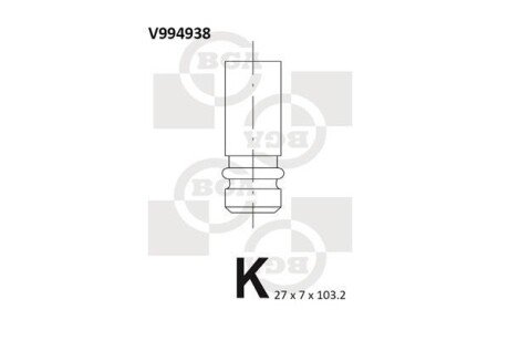 Клапан двигуна BGA V994938 (фото 1)