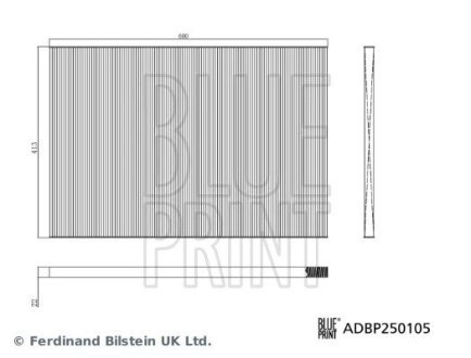 DB Фільтр салону (під капотом) EQE (V295) EQE 300 (295.111) 22- BLUE PRINT ADBP250105