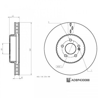 Диск гальм. передн. DB CLS 17- BLUE PRINT ADBP430088