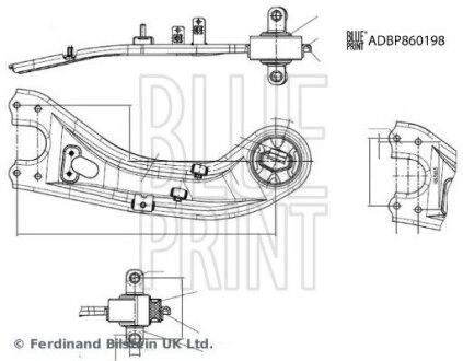 Важіль підвіски BLUE PRINT ADBP860198