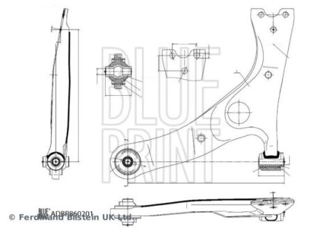 Важіль підвіски з сайлентблоками BLUE PRINT ADBP860201 (фото 1)