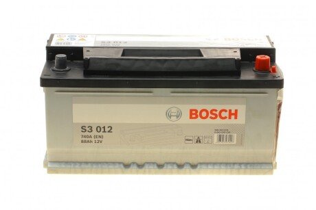 Автомобільний акумулятор S3 88Ah 740A R+ BOSCH 0092S30120